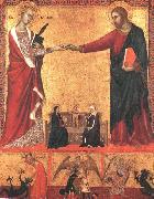 Barna da Siena The Mystical Marriage of Saint Catherine sds Spain oil painting artist